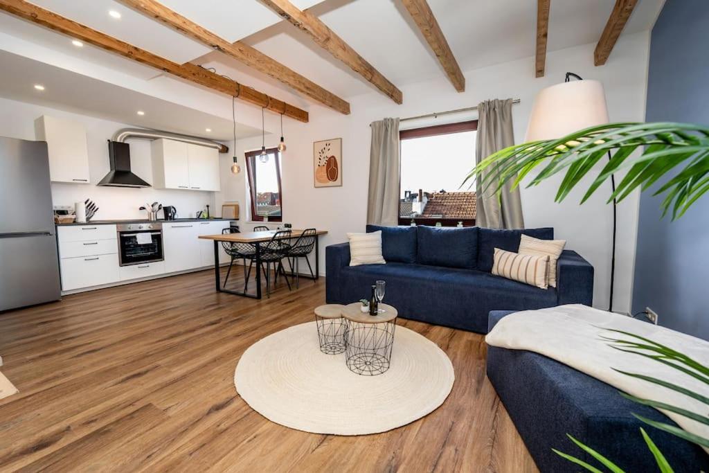 Moderne Maisonette Wohnung Im Fluesseviertel BRE Exteriör bild
